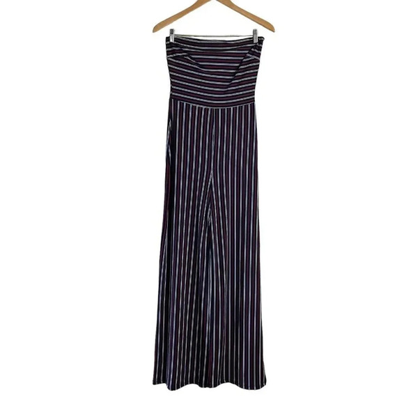 Windsor Tube Top Jumpsuit Size Medium One Piece Striped Pattern Stretch Pull On - Picture 1 of 6